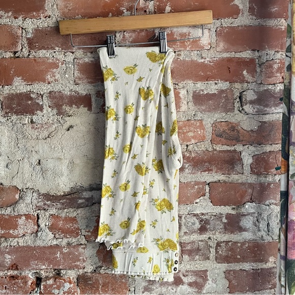 Free People Other - Intimately Free People Roses Floral Waffle Knit Thermal Pajama Pants